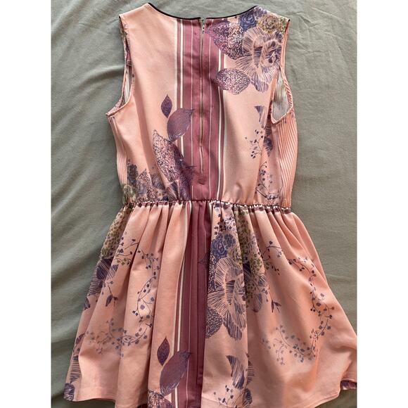 Vtg. Jennifer Gee Floral Sleeveless Tunic Style Top/ Mini Dress - Picture 6 of 9